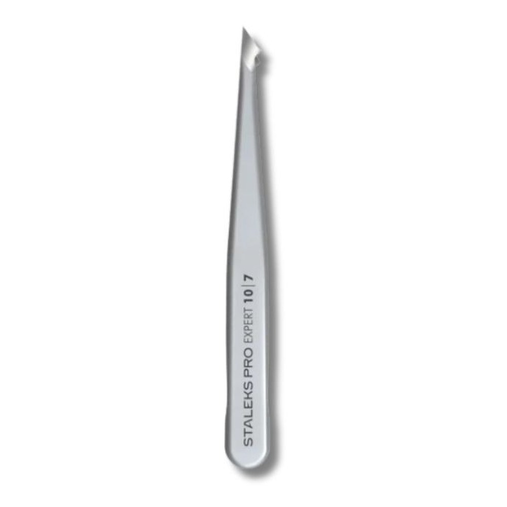 Staleks Pro Pęseta do Brwi EXPERT 10 TYPE 7 Skośna Spiczasta 96 mm 1 Sztuka