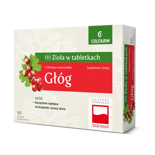 Colfarm Głóg Zioła w Tabletkach 90 Sztuk