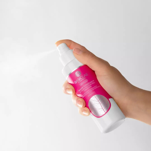 BasicLab Micellis Primer Tonizujący 3% Glikozaminoglikanów 2 % Kompleksu Komórek Macierzystych z Cica Witamina C dla Skóry Naczynkowej i Wrażliwej 150ml