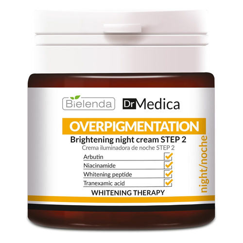 Bielenda Dr Medica Overpigmentation Brightening Night Cream STEP 2 with Arbutin Niacinamide & Whitening Peptide 50ml