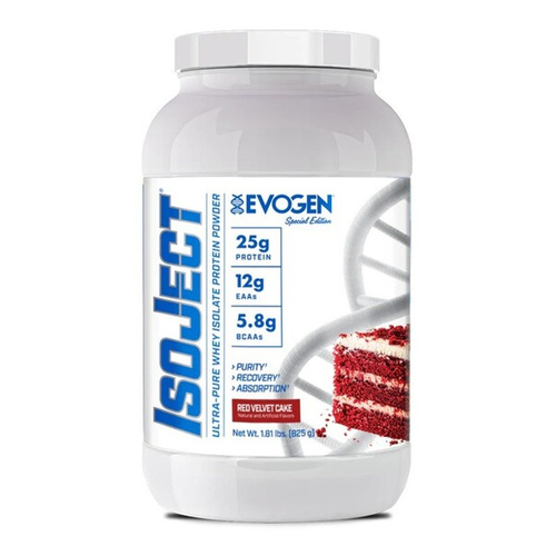 Evogen IsoJect Whey Protein Isolate Red Velvet Cake 825g