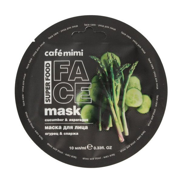 CAFE MIMI Cucumber and asparagus face mask, 10ml