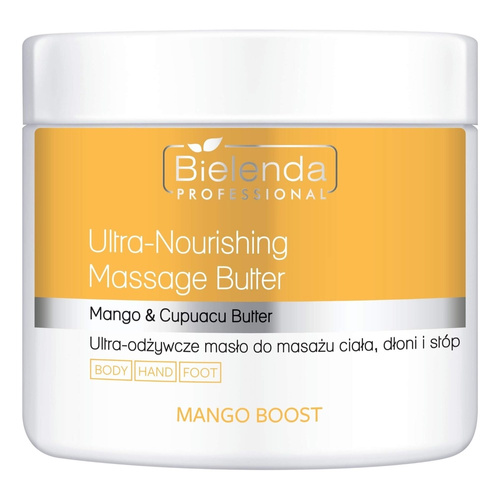 Bielenda Professional Mango Boost Ultra Nourishing Body Hand and Foot Massage Butter 500ml