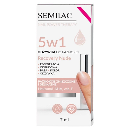Semilac Nail Power Therapy Odżywka do Paznokci Recovery Nude 7ml