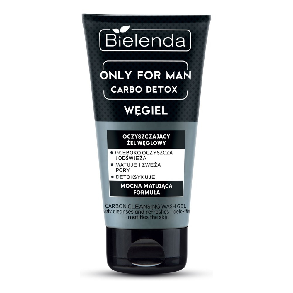Bielenda Only For Men Carbo Detox Cleansing Mattifying Face Carbon Gel 150g