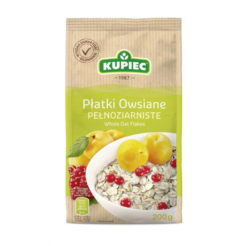 Kupiec Płatki Owsiane Pełnoziarniste 200g