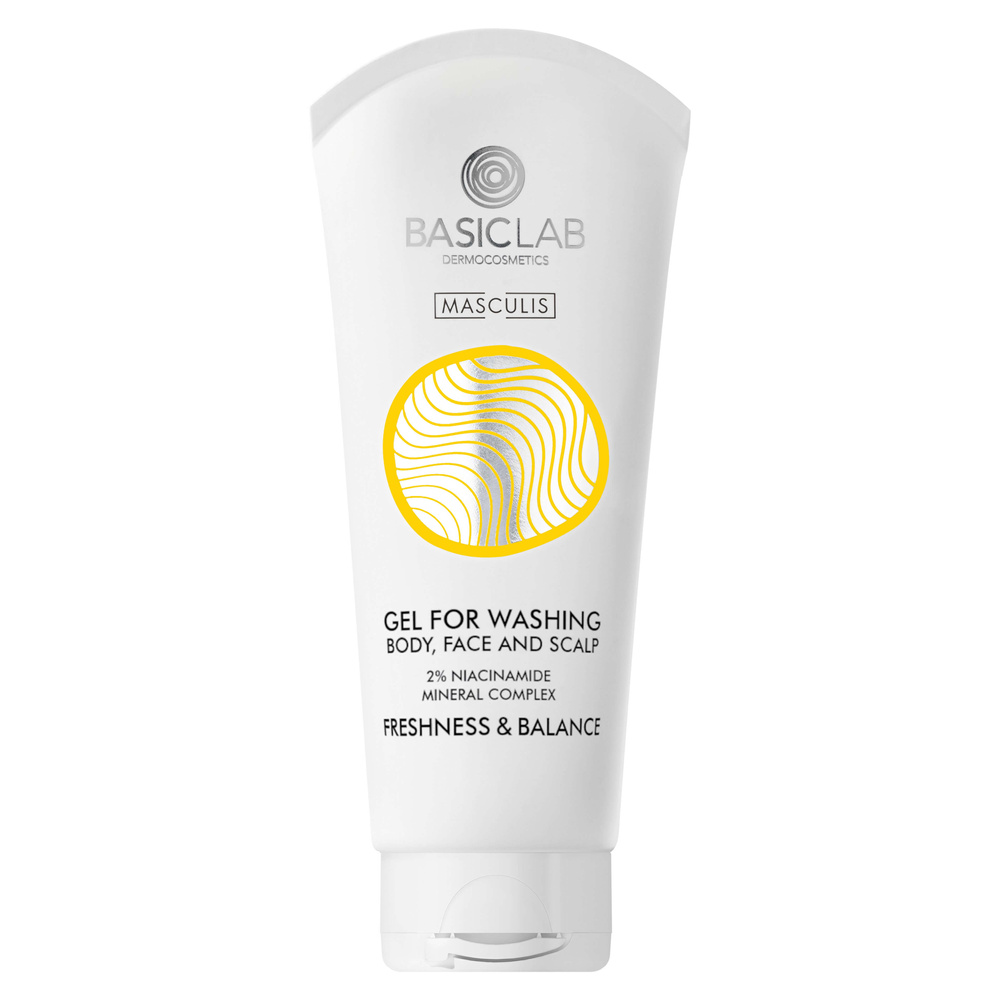 BasicLab Masculis Cleansing Gel for Body & Face 100ml