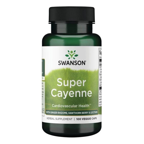 Swanson Super Cayenne Wspomaga Układ Krążenia 100 Kapsułek