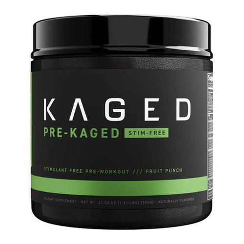 Kaged Muscle Pre-Kaged Stim-Free Fruit Punch Pre-Workout for Pump and Stamina 596g