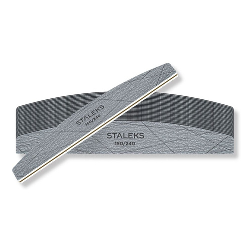 Staleks Smart 40 mineralne pilniki do paznokci w kształcie półksiężyca 150/240 25 szt.
