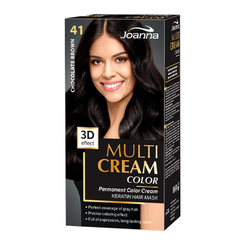 Joanna Multi Color Cream 3D Effect Hair Dye No. 41 Chocolate Brown 1 Piece