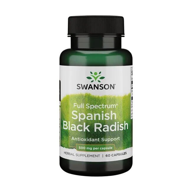 Swanson Full Spectrum Spanish Black Radish 500mg 60 Capsules