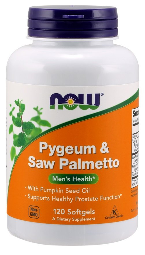 Now Foods Pygeum & Saw Palmetto Wspomaga Układ Moczowy 120 Softgels