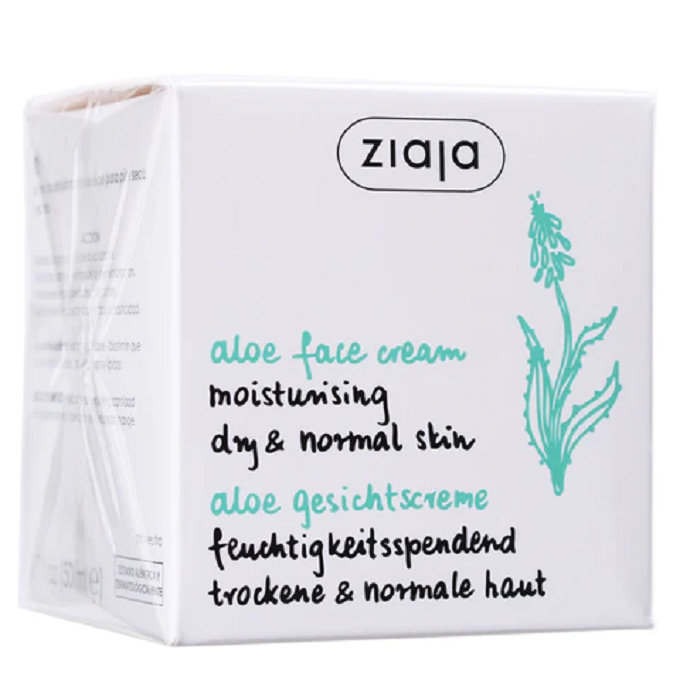 Ziaja Aloe Moisturizing Face Cream for Dry Skin Vegan 50ml