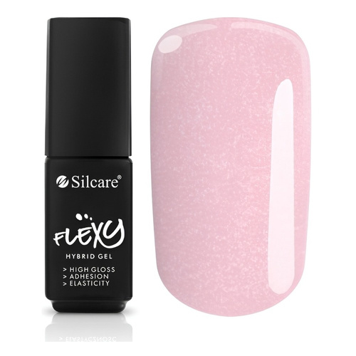 Silcare Flexy UV/LED Hybrid Nail Polish 166 Shimmer Pink 4.5g