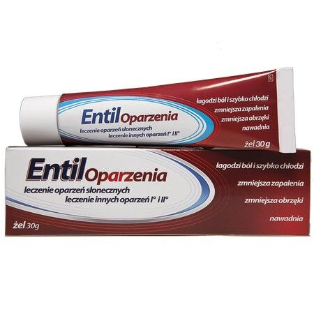 Entil Burn Gel Relieves Pain Quickly Cools 30g