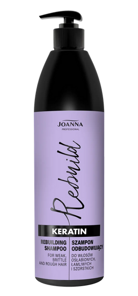Joanna Professional Keratin Odbudowujący Szampon dla Włosów Osłabionych i Łamliwych 1000ml