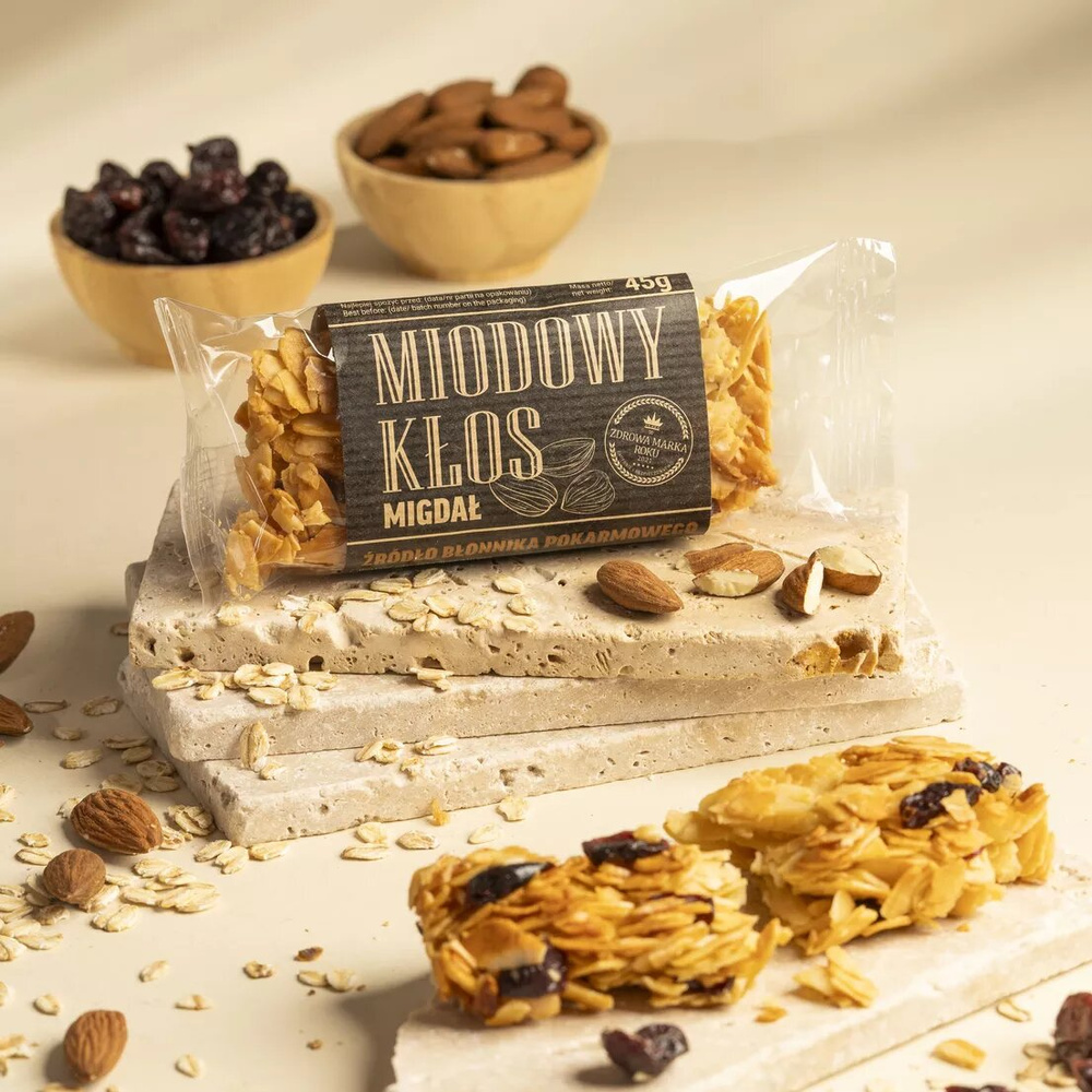 Lyson Honey Ear Energy Bar Almond 45g