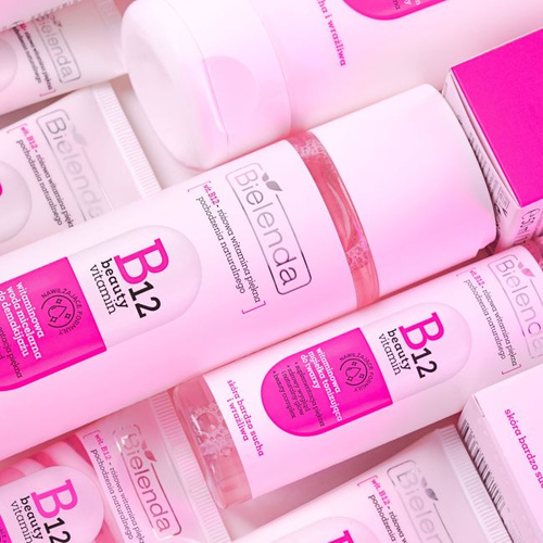 Bielenda B12 Beauty Vitamin Witaminowa Woda Micelarna do Demakijażu dla Skóry Bardzo Suchej i Wrażliwej 200ml Best Before 31.10.26