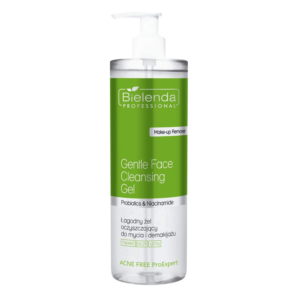 Bielenda Professional Acne Free ProExpert Gentle Cleansing Gel For Face Eyes And Lips 500g