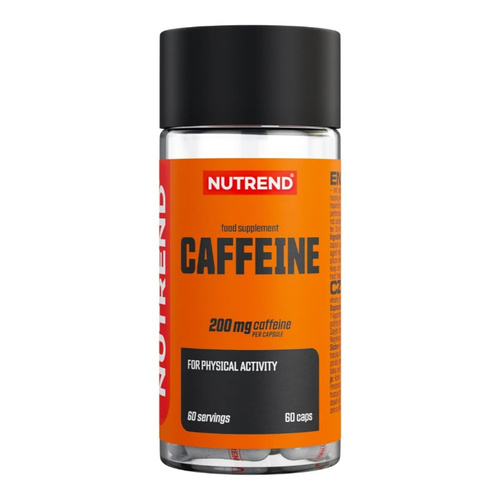 Nutrend Caffeine 200mg a Supplement for Energy and Focus 60 Capsules