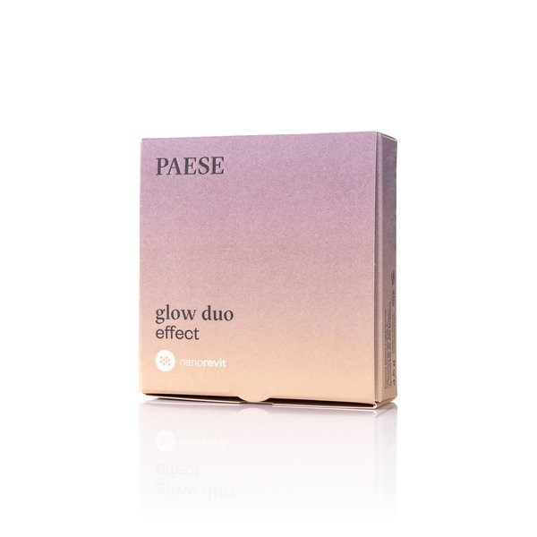 Paese Nanorevit Glow Duo Effect Puder Rozświetlający i Róż do Policzków 4.5g