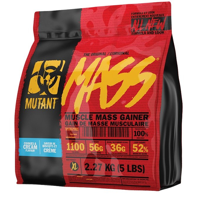 Mutant Mass Carbohydrate-Protein Supplement Cookies & Cream 2270g