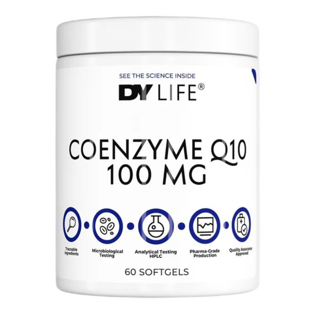 Dorian Yates DY LIFE Coenzyme Q10, 100mg 60 Softgels
