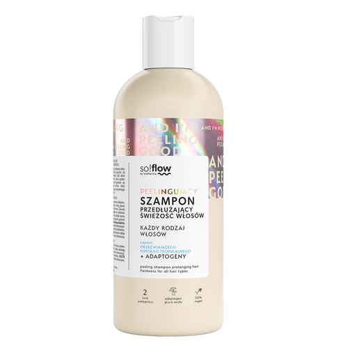 So!Flow Peelingujący Szampon Przedłużający Świeżość dla każdego Rodzaju Włosów 400ml