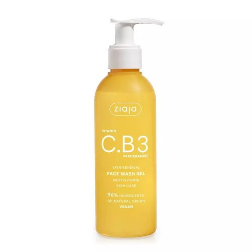 Ziaja Vitamin C.B3 Niacynamide Żel do Mycia Twarzy Vegan 190ml