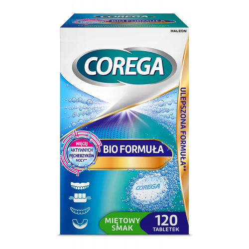 Corega Tabs Tabletki do Czyszczenia Protez Aparatów i Akcesoriów Ortodontycznych 6 Sztuk