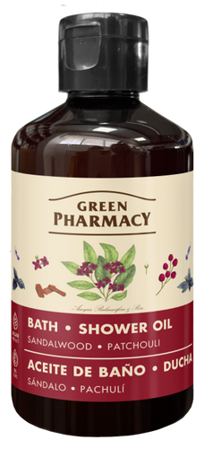 Green Pharmacy Bath and Shower Oil Sandalwood and Patchouli 250ml