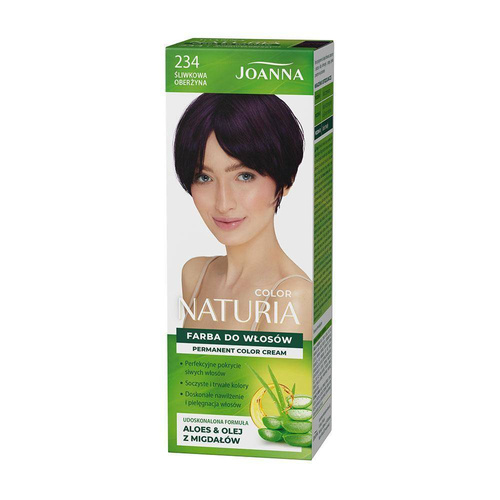 Joanna Naturia Permanent Hair Color Paint Care Shine Day No, 234 Plummy Eggplant 100ml