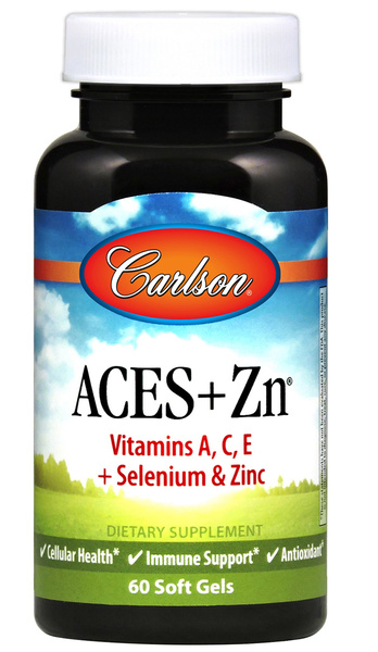 Carlson Labs ACES + Zn Formuła Antyoksydacyjna na Wsparcie Odporności 60 Kapsułek Żelowych