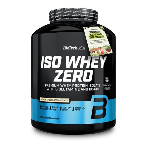 BioTechUSA Iso Whey Zero Izolat białka serwatkowego, Biała czekolada 1816g