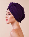 Anwen Dry it Up Turban Nocna Kuracja do Pielęgnacji Włosów o Fioletowym Kolorze 1 Sztuka