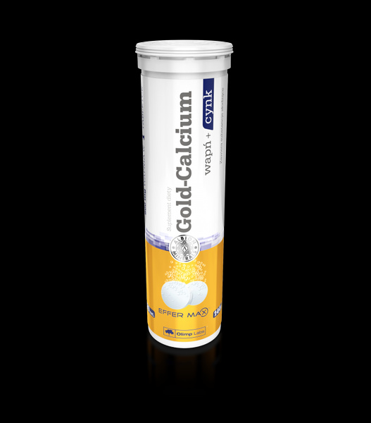 OLIMP Gold-Calcium wapń + cynk, tabletki musujące, 20szt