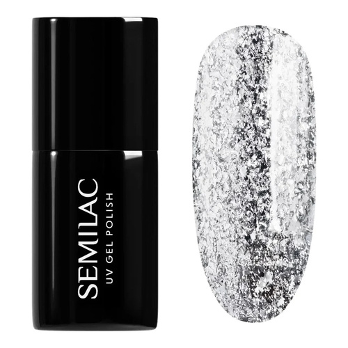 Semilac Carnival Hybrid Gel Polish 292 Silver Shimmer 7ml