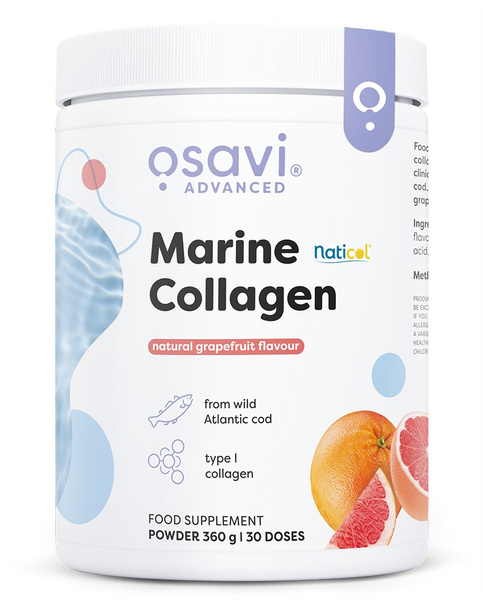 Osavi Marine Collagen from Wild Cod Grapefruit Powder for Skin and Joints 360g
