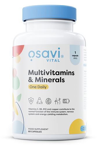 Osavi Multiwitamina i Minerały Raz Dziennie dla Dorosłych 60 Kapsułek