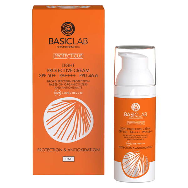 BasicLab Protecticus Lekki Krem Ochronny SPF 50 50ml