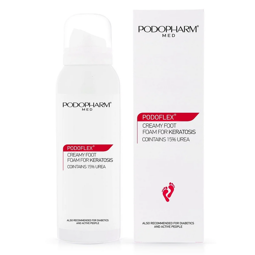 Podopharm Med Podoflex Krem do Stóp w Piance na Zrogowacenia dla Skóry Suchej i Odwodnionej 125ml