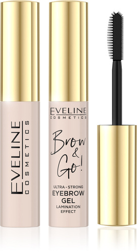 Eveline Brow & Go Ultramocny Transparentny Żel do Brwi Efekt Laminacji 6ml