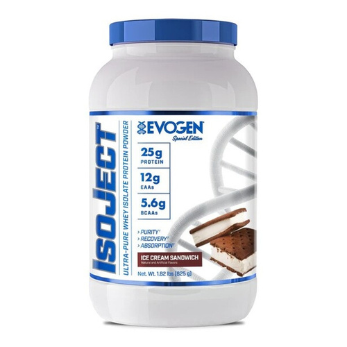 Evogen IsoJect Whey Protein Isolate, Ice Cream Sandwich 825g