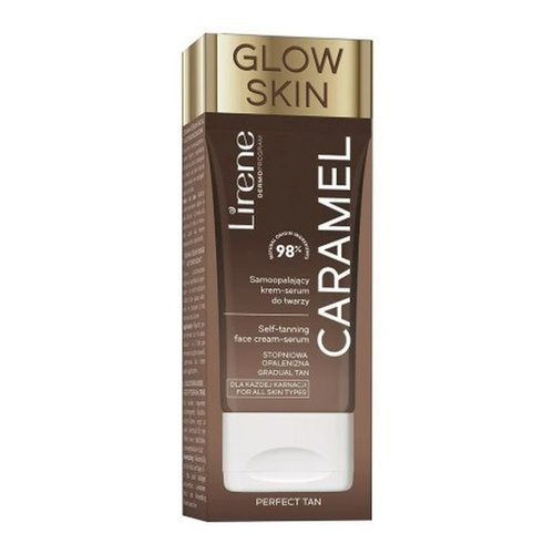 Lirene Perfect Tan Vegan Self-Tanning Face Cream-Serum Caramel 50ml