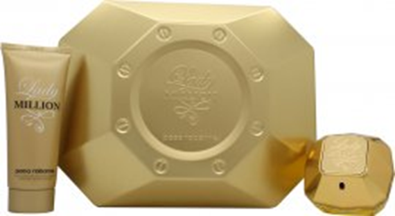 Paco Rabanne Lady Million Woda Perfumowana 80ml Balsam do Ciała 100ml Zestaw dla Kobiet 1 Sztuka