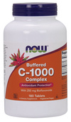 Now Foods Vitamin C-1000 Complex Complex Buffered 250mg Bioflavonoids 180 Tablets
