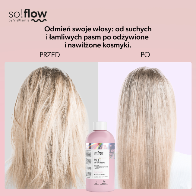 So!Flow Emolientowy Olej do Włosów Wysokoporowatych i Łamliwych 150ml