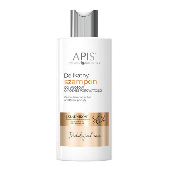 Apis Trichological Care Delikatny szampon do Włosów o Różnej Porowatości 300ml Best Before 30.09.26