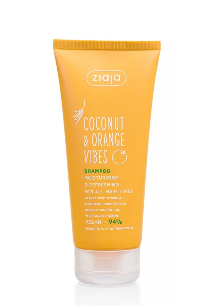 Ziaja Coconut & Orange Vibes Moisturizing and Refreshing Shampoo for Dry and Brittle Hair 200ml
